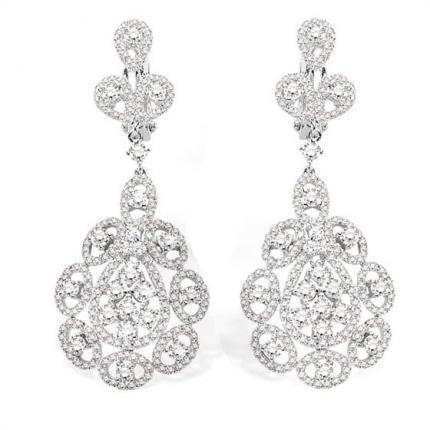3.18 ct. Pırlanta Fantazi Küpe